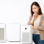 空気清浄機の選び方に悩む女性
